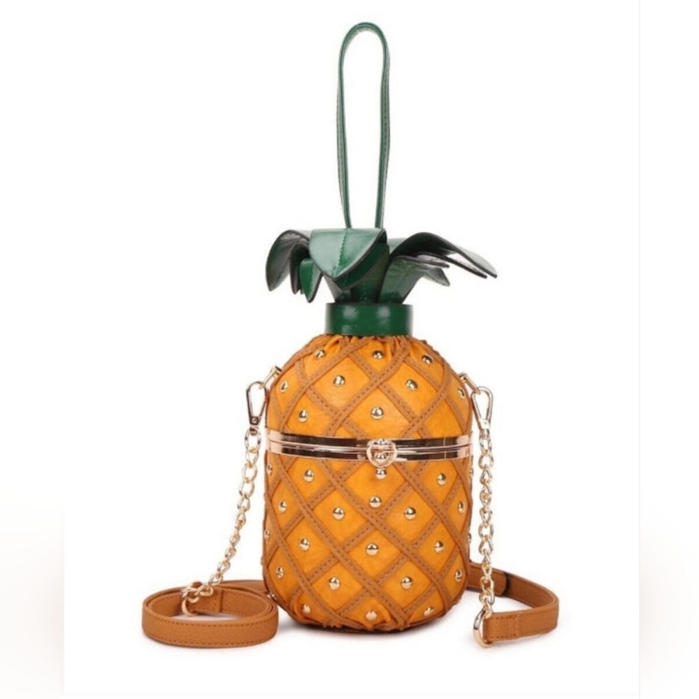 NWT Pineapple Shapped Bag